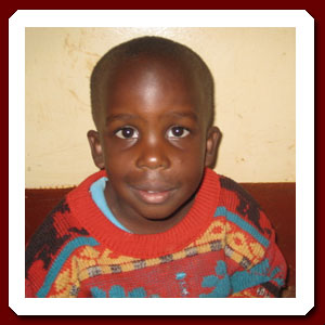 African child with HIV waiting for adoption